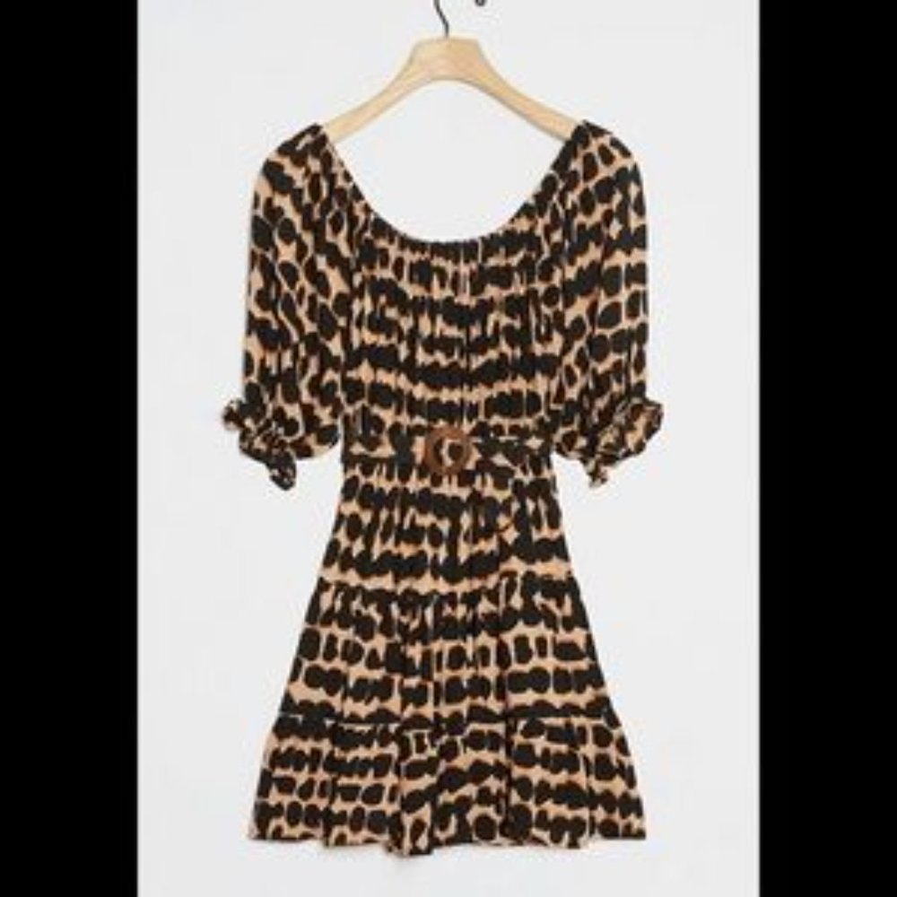 ANTHROPOLOGIE Beachgold Frankie Mini Dress Sz L - NWT!!!